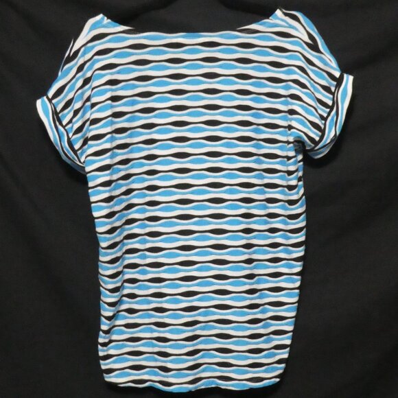 JONES NEW YORK SPORT | medium | Blue - White - Black | Short Sleeve Shirt - Picture 2 of 16